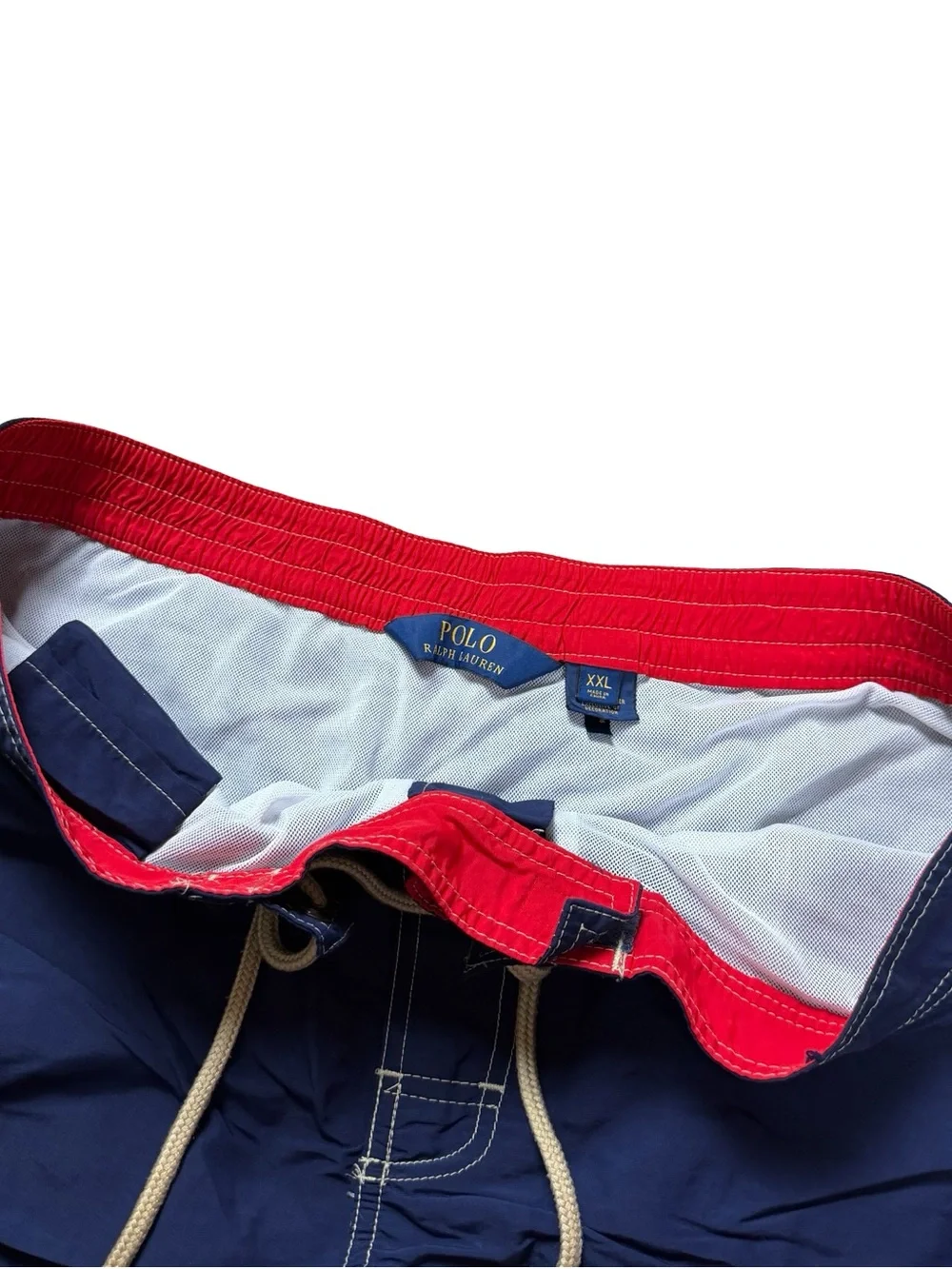 Mens Polo Ralph Lauren Small Pony Surf Style Blue Board Shorts Size 2XL